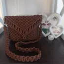 Сумка-клатч в технике макраме