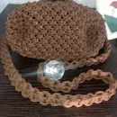 Сумка-клатч в технике макраме