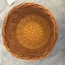 Плетеное кашпо из бумажной лозы