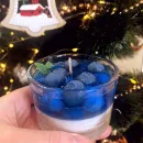 Десертная свеча с черникой