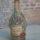 Бутылка декоративная " Виноград"