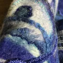 ГЛУБОКОЕ СИНЕЕ МОРЕ вязаное платье