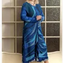 ГЛУБОКОЕ СИНЕЕ МОРЕ вязаное платье