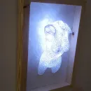 Панно 3D с подсветкой "Силуэт ЖЕНЩИНЫ (Воронов)"