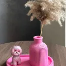 Набор из гипса "Розовый пудель" ручной работы