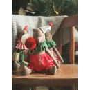 Игрушка текстильная интерьерная ручной работы. Мишка в красных штанишках. Коллекция цирк