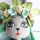 текстильная кукла ручной работыт текстильная кукла ручной работыт