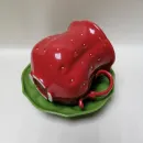 Чайная пара "Клубничка" красная