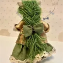 Мягкая игрушка Единорог с зелеными волосами