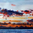 Картина "Кипр. Закат"
