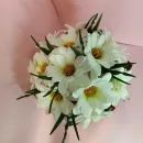 Светильник букет Ромашек в сиреневой корзинке