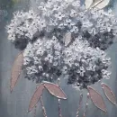 Панно для интерьера "Хризантемы"