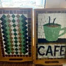 Поднос декорированный мозаикой