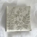 Фотоальбом свадебный жемчужный с бисером и пайетками