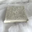 Фотоальбом свадебный жемчужный с бисером и пайетками