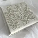 Фотоальбом свадебный жемчужный с бисером и пайетками