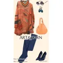 КОРАЛЛЫ СТИЛЬНОЕ ВЯЗАНОЕ АРТ-ПЛАТЬЕ КОРАЛЛЫ стильное вязаное арт-платье