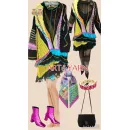 КОЛОМБИНА арт-платье ручной вязки