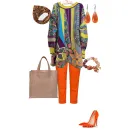 ЦВЕТЫ АВТОРСКИЙ ДЖЕМПЕР С ПРИНТОМ ЦВЕТЫ авторский джемпер с принтом