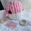 Мягкая игрушка кит розовая - Мэри