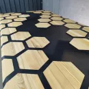 СТОЛ ИЗ МАССИВА ДУБА СОТЫ РЕКА Стол из массива дуба Соты река