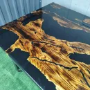 Стол река из массива дуба река