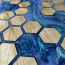 Стол из массива дуба Соты река