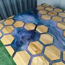 Стол из массива дуба Соты река