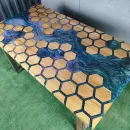 Стол из массива дуба Соты река