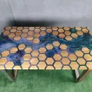 Стол из массива дуба Соты река