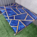 СТОЛ ИЗ МАССИВА ДУБА И ЭПОКСИДНОЙ СМОЛЫ ГЕОМЕТРИЯ Стол из массива дуба и эпоксидной смолы Геометрия