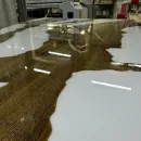 СТОЛЕШНИЦА РЕКА ИЗ МАССИВА ДУБА С ЭПОКСИДНОЙ СМОЛОЙ Столешница река из массива дуба с эпоксидной смолой