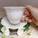 Керамика ручной работы, сервиз чайный