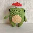 Мягкая игрушка Лягушка с грибом на голове