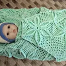 плед детский вязаный купить в Москве