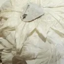 Брошь цветок из шелка Пион