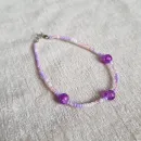 Браслеты из бисера с бусинами и кристаллами