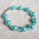 Браслеты из бисера с бусинами и кристаллами