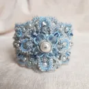 Браслет "Сапфир" фриволите