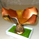 Подсвечник из глины интерьерный