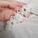 Браслет и серьги "Хрустальный звон" фриволите