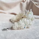 Браслет и серьги "Хрустальный звон" фриволите