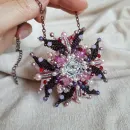 ​Брошь-орден-подвеска и Серьги "Воздушная сливка"