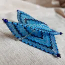 Подвеска, двойная брошь, серьги и серьги гвоздики "Вдохновение"