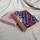 ​Браслет и серьги "Матрёшки" фриволите