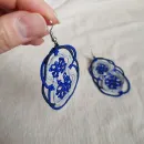 ​Браслет и серьги "Матрёшки" фриволите