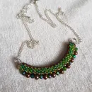 Двухстороннее колье "Радуга" из бисера