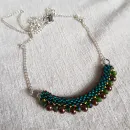 Двухстороннее колье "Радуга" из бисера