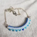 Двухстороннее колье "Радуга" из бисера