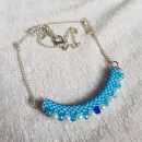 Двухстороннее колье "Радуга" из бисера